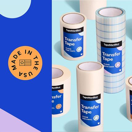 Transfer Tape for Vinyl, 24 Inch X 100 Feet, Paper with Layflat Adhesive. Americ