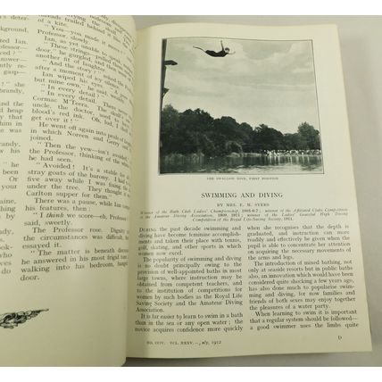 Antique The Badminton Magazine 2x Volume Book Set 1912 Illustrated Olympics &c