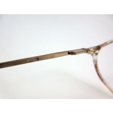 Vintage 098 Gloria Vanderbilt Zyloware Eyeglass Frames Gold/Pink Flower Design