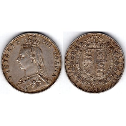 Great Britain. Victoria. Halfcrown 1889. dy23498
