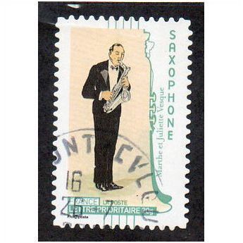 FRA 2010 (56c)' MUSIC -SAXOPHONE' FINE USED (EBID21362)