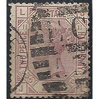 1878 SG141 2 1/2d Rosy-Mauve Plate 11 Wmk Good Used Check Letters "JL".