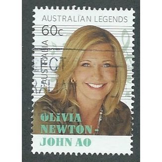 AUS 2013 60c 'AUSTRALIAN LEGENDS- OLIVIA NEWTON JOHN' FINE USED (EBID38-181)