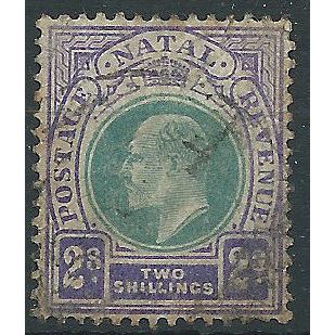 Natal 1902 SG137 2/- Green & Bright Violet Good+ Used..