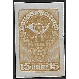 Mi 279 (**): 15 h. ochre Definitive Stamp: Posthorn