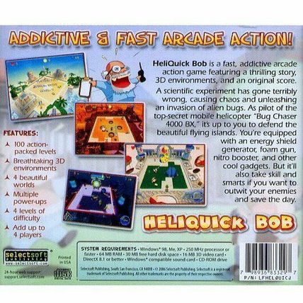 HeliQuick Bob (PC-CD, 2006) for Windows 98/Me/XP - NEW CD IN SLEEVE