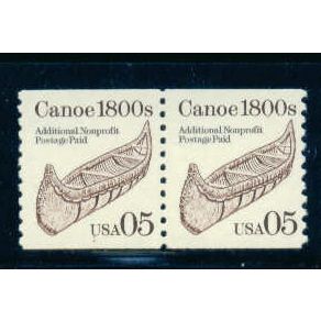 2453 5c Canoe Fine MNH Dry Gum CNP Left 1 W0568