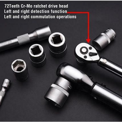 HARDEN reversible ratchet Torque Wrench 1/2", 10-110 Nm, 470 mm Long (HAR 538111