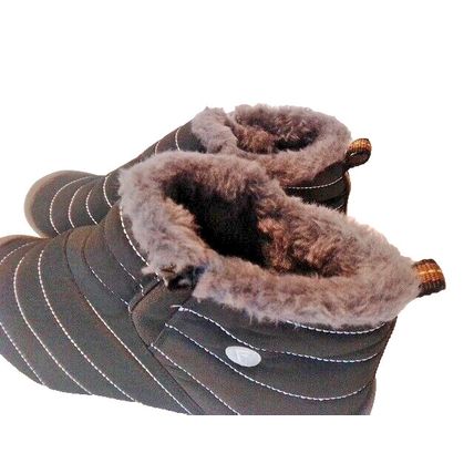 EndoraDore Mens Women Snow Boots Ankle Waterproof Warm Lined Slip 9.5- 10 Black