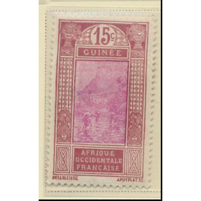 French Guinea Stamp Scott #73, Mint Hinged