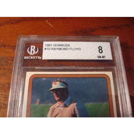 1981 Donruss, Graded Near Mint 8, RAYMOND FLOYD, PGA Tour