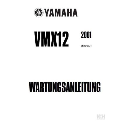 YAMAHA VMX12 WARTUNGSANLEITUNG MOTORRAD 454 SEITE DEUTSCH 2001
