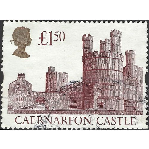 GB, Elizabeth II, Caernarfon Castle, brown 1992, £1.50