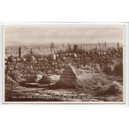 Well of the Dead Culloden Moor Inverness-shire RP Postcard 223863