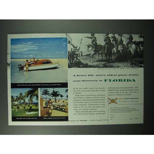 1956 Florida Tourism Ad - A Better Life Awaits