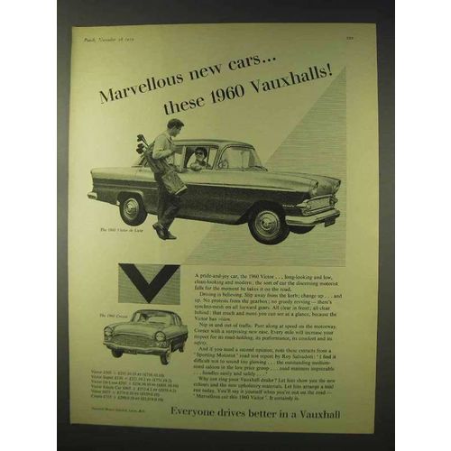 1960 Vauxhall Victor de Luxe, Cresta Car Ad