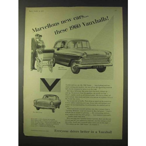 1960 Vauxhall Victor de Luxe, Cresta Car Ad - Marvellous