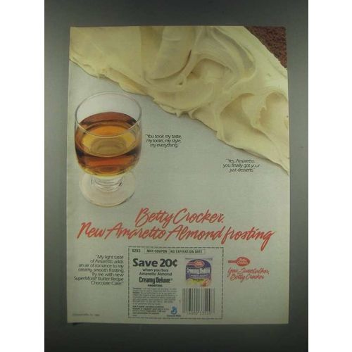 1985 Betty Crocker Creamy Deluxe Frosting Ad