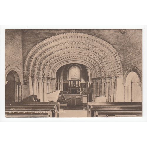 Norman Arch at Tickencote Church Postcard Rutland JN