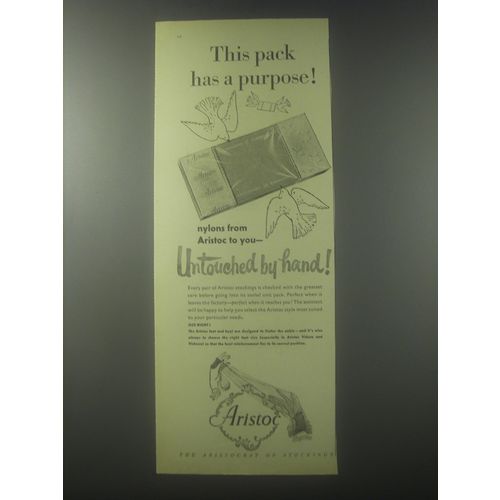 1954 Aristoc Stockings Ad - This pack has a purpose