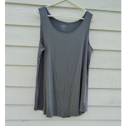 M1XP LOGO Layers Lori Goldstein Gray Tunic Tank Top Womens 1XP Sleeveless 062