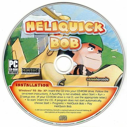 HeliQuick Bob (PC-CD, 2006) for Windows 98/Me/XP - NEW CD IN SLEEVE