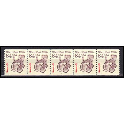 2256 8.4c Wheel Chair Very Fine MNH Dry Gum PNC 1/5 X3042
