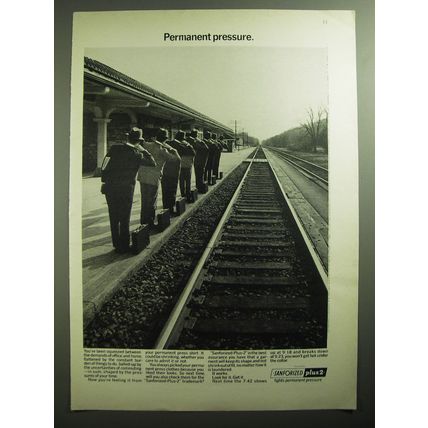 1970 Sanforized Plus-2 Clothing Advertisement - Permanent Pressure