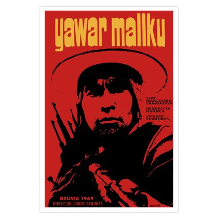 Movie Poster 4 Bolivian film YAWAR MALLKU.Bolivia.World Graphic Design.Home art