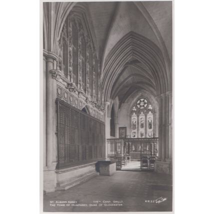 The Tomb Of Humphrey Duke of Gloucester at St Albans Herts Antique Postcard