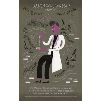 Jane Cooke Wright Oncologist Cancer Research Scientist Postcard