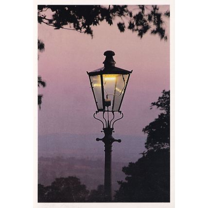 Malvern Victorian Gas Road Lantern Lamp Postcard