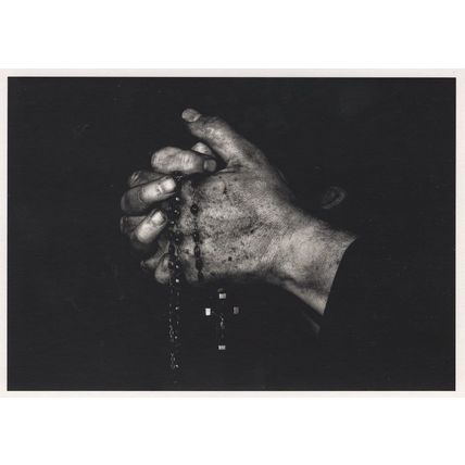 William Richardson Faith Hand Crucifix Christian Photo Postcard