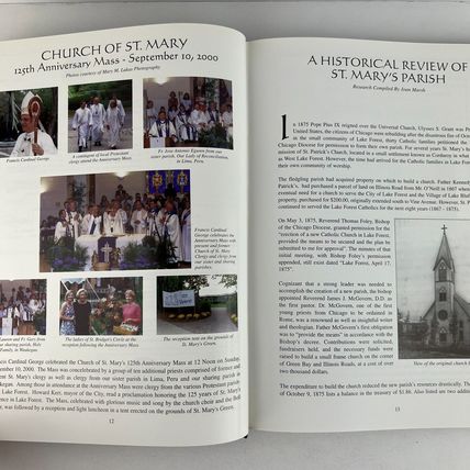 Church of St Mary 1875-2000 125th Anniversary Book Lake Forest Illinois Hardcovr