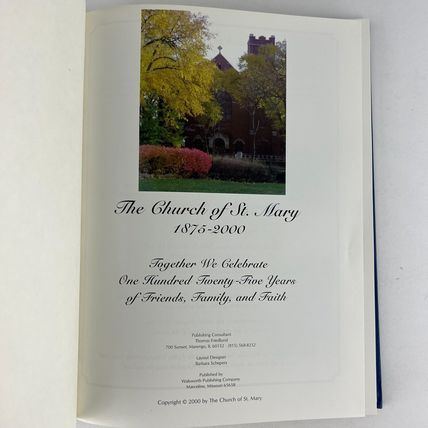Church of St Mary 1875-2000 125th Anniversary Book Lake Forest Illinois Hardcovr