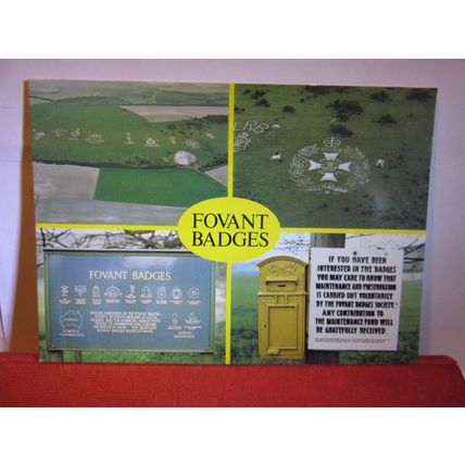 FOVANT BADGES, nr.SALISBURY, Wilts unused postcard Post Office Rifles 1980 (A) =