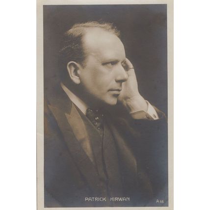 Patrick Kirwan Old Military Aircraft Film Writer Actor Rare Postcard