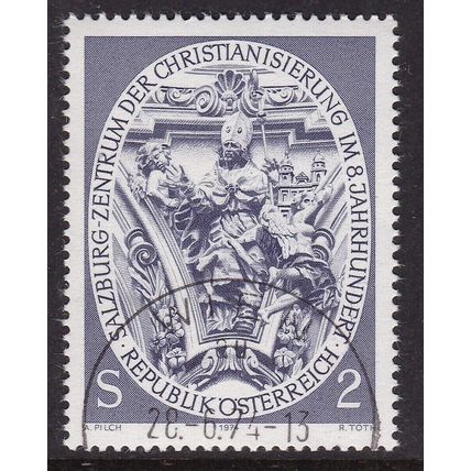 Austria 1974 1200 Years of Christianity in Salzburg Fine Used SG 1711 VGC Wien x