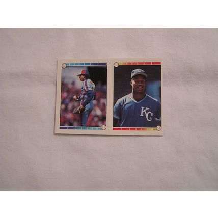 Shawon Dunston 1989 Topps Stickerback NO. 43 stickers Pascual Perez Bo Jackson