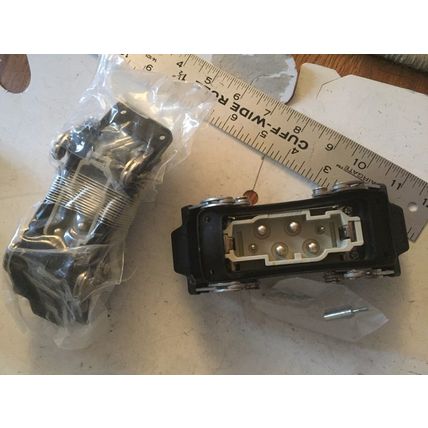 NEW LOT 2 AMPHENOL 23704,6 POLE ELECTRICAL CONNECTOR ILME, P25073 KIRBY RISK,AA