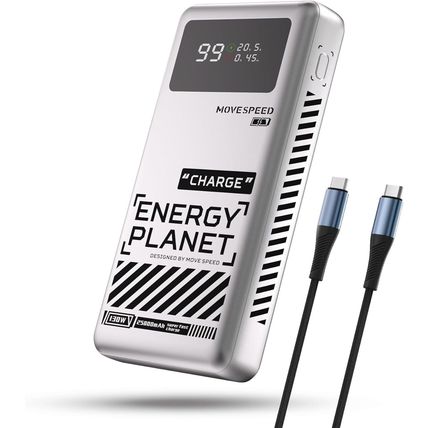 MoveSpeed 130W Power Bank 25000mAh 100W 65W Mobile Phone Laptop Battery Charger