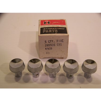 1968 INTERNATIONAL DASH KNOBS NOS (5) #285506C91 TRAVELALL PICKUP 61 62 63 64 65