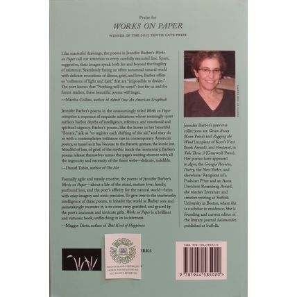 RARE SIGNED POETRY CHAPBOOK WORKS ON PAPER by JENNIFER BARBER