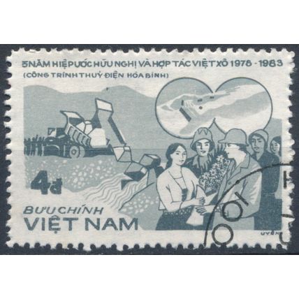 5th Anniv of USSR Co-Operation Treaty: 4d - Vietnam 1983 - F H - MiNr 1385