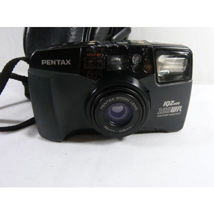 Pentax IQZoom 105WR Weather-Resistant 35mm Film Camera w/Case *
