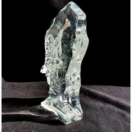 Crystal Glass Angel Plaque Ornament
