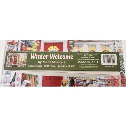 Vermont Christmas Company Winter Welcome Joelle McIntyre 1000 Pcs Jigsaw Puzzle