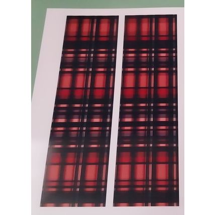 Tartan Bookmarks Book Markers Gift For Reader (X4)