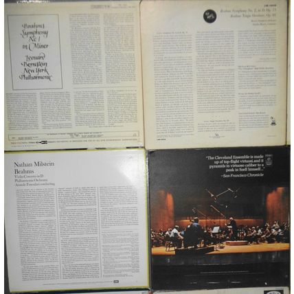 16 Brahms LPs: Bernstein, Milstein, Munch, Szell, Klemperer, Dorati Furtwangler