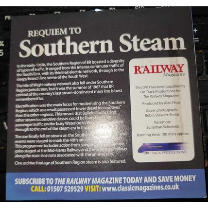 Southern Steam DVD Promo Railway Magazine Classic Requiem To